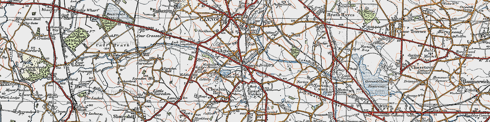 Old map of Churchbridge in 1921