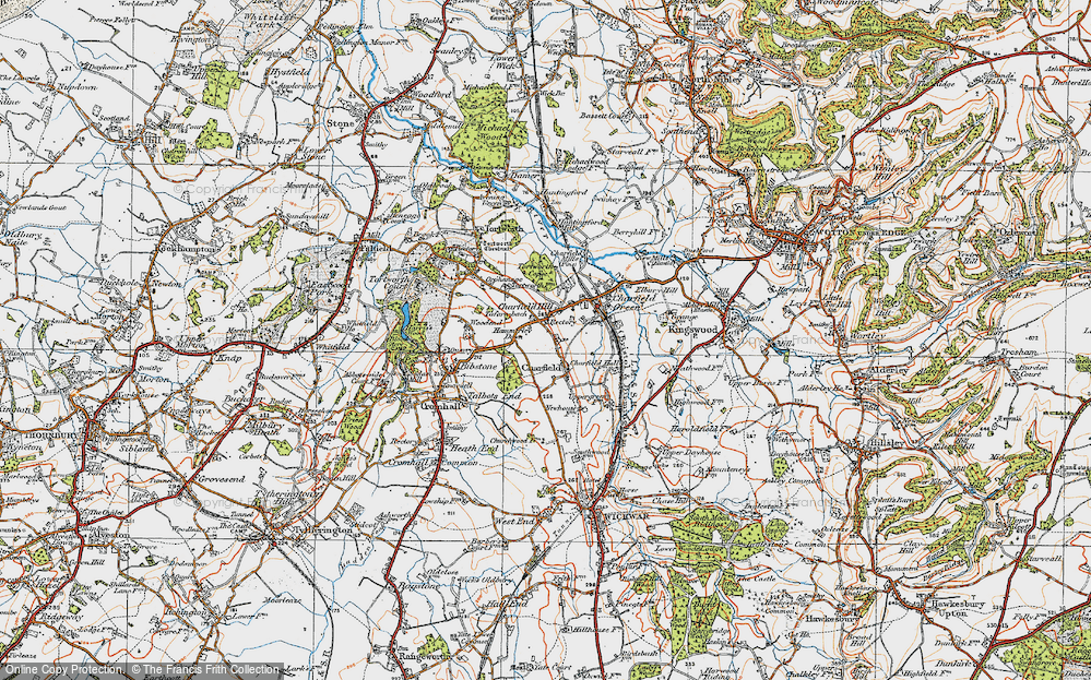 Old Map of Churchend, 1919 in 1919