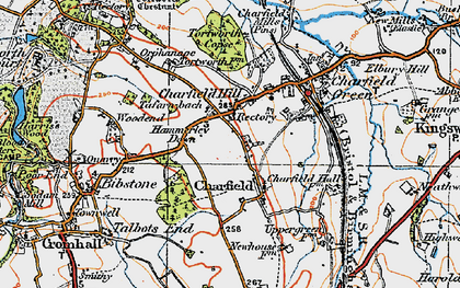Old map of Churchend in 1919