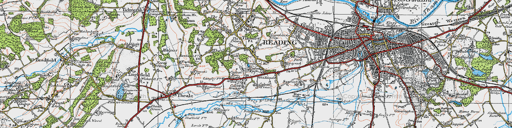 Old map of Churchend in 1919