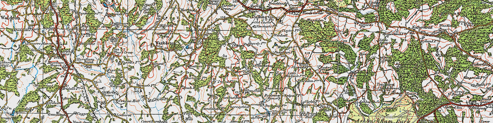 Old map of Bucksteep Manor in 1920