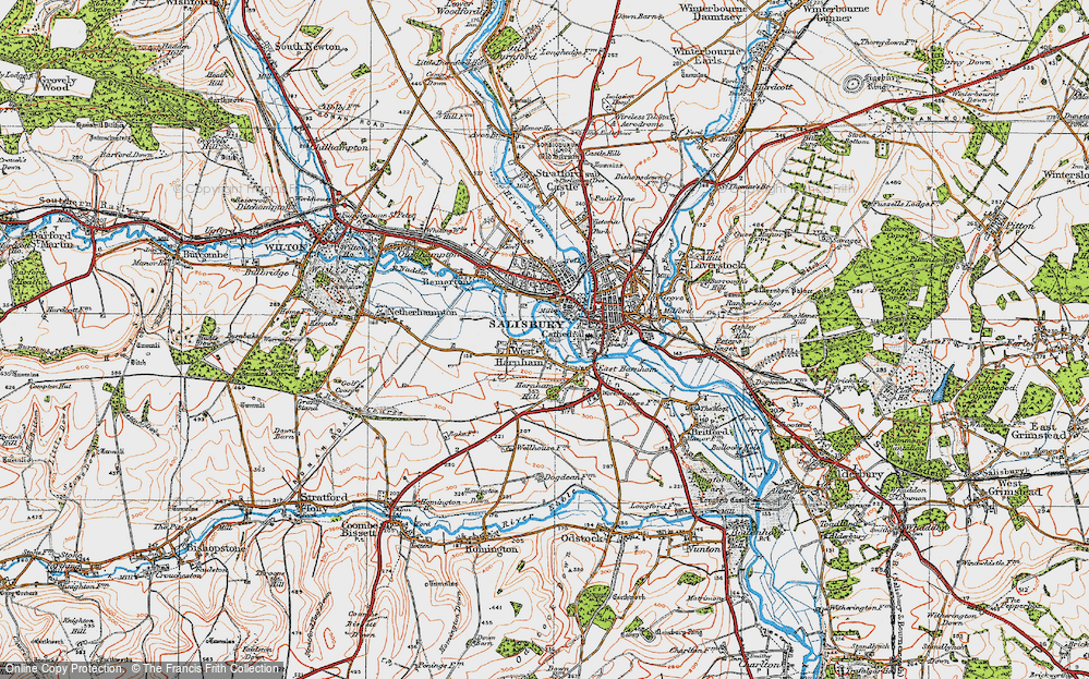 Old Map of Churchfields, 1919 in 1919
