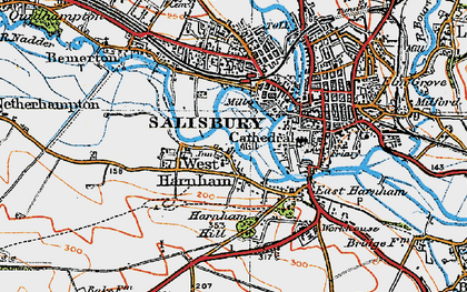 Old map of Churchfields in 1919