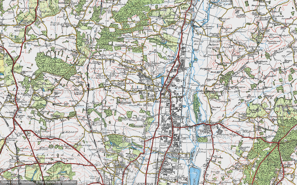 Historic Ordnance Survey Map of Churchgate, 1920