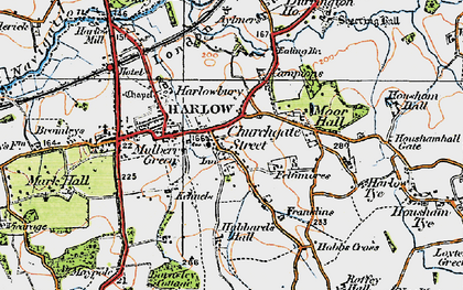 Old map of Churchgate Street in 1919