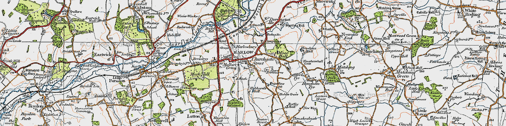Old map of Churchgate Street in 1919