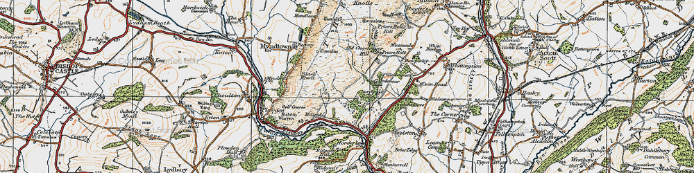 Old map of Churchmoor Rough in 1920