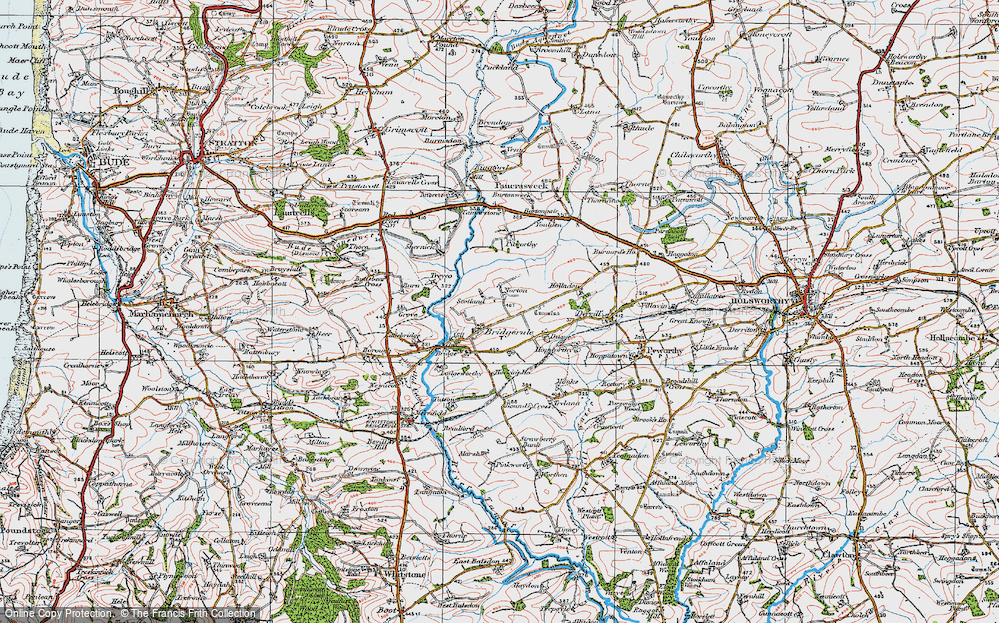 Old Map of Churchtown, 1919 in 1919