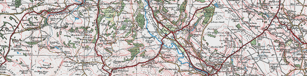 Old map of Churchtown in 1923