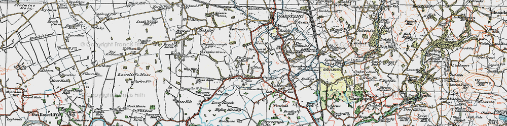 Old map of Churchtown in 1924