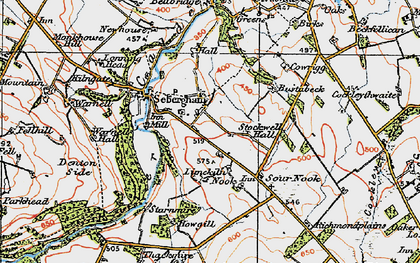 Old map of Churchtown in 1925