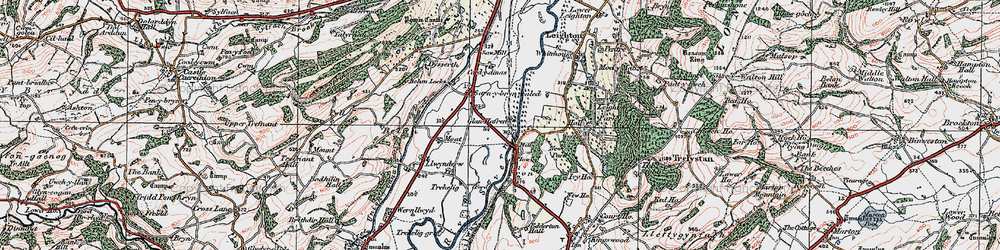 Old map of Cilcewydd in 1921