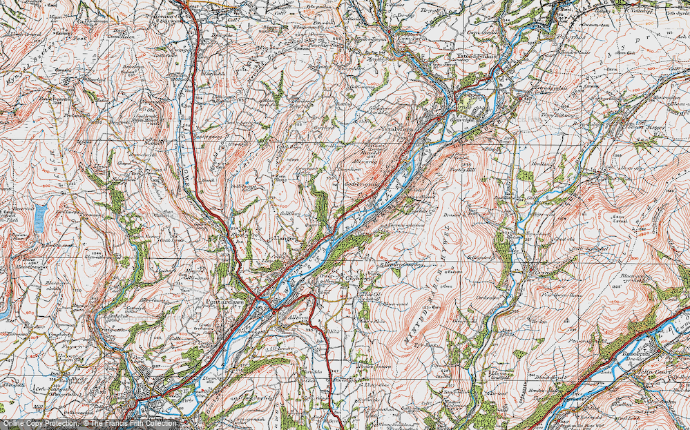 Old Map of Cilmaengwyn, 1923 in 1923