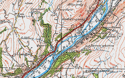 Old map of Cilmaengwyn in 1923