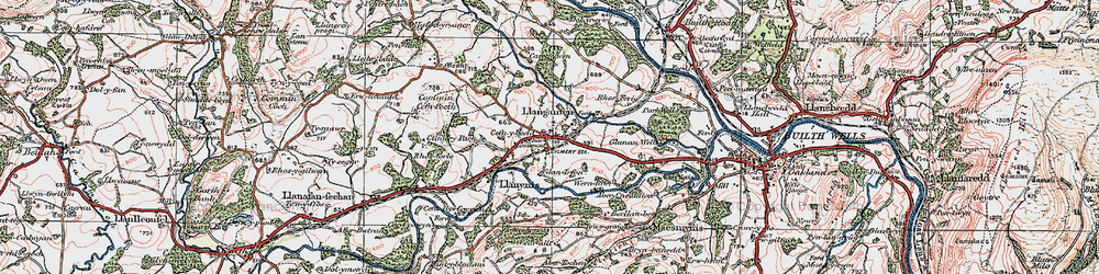 Old map of Cilmery in 1923