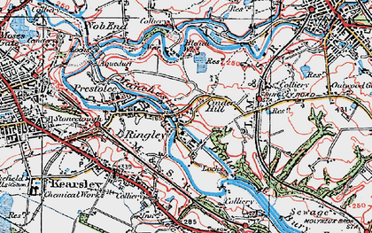 Old map of Cinder Hill in 1924