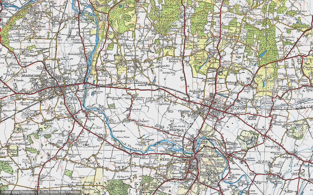Old Map of Cippenham, 1920 in 1920