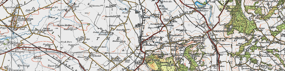 Old map of Clanking in 1919