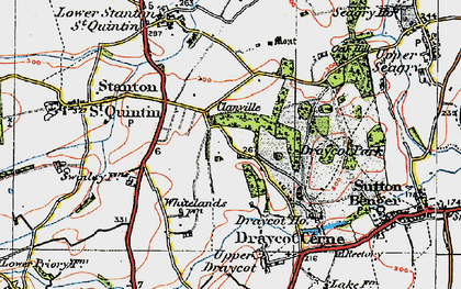 Old map of Clanville in 1919