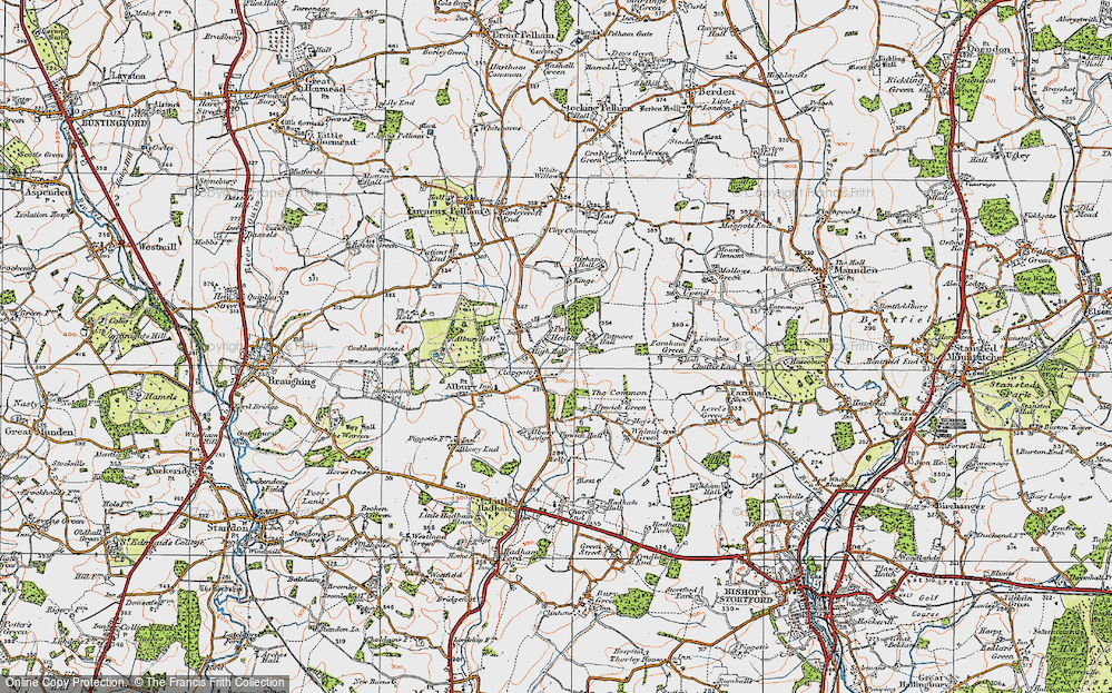 Old Map of Clapgate, 1919 in 1919