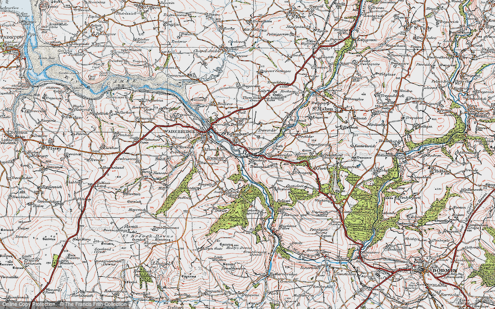 Old Map of Clapper, 1919 in 1919
