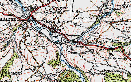 Old map of Clapper in 1919