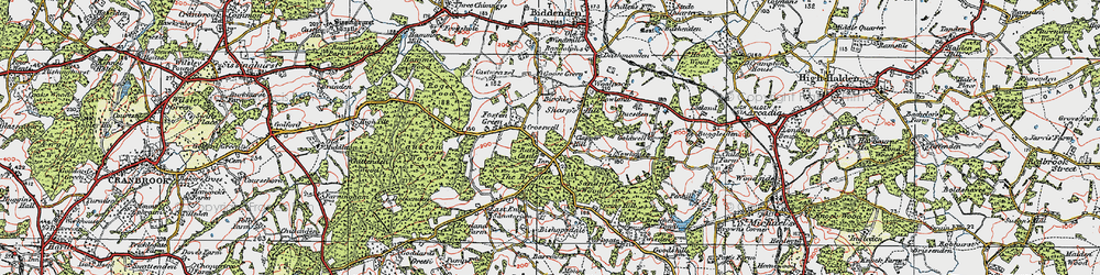 Old map of Brogues, The in 1921