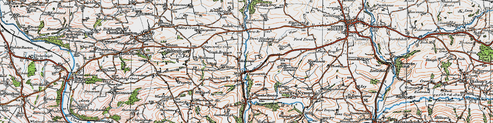 Old map of Bray Bridge in 1919
