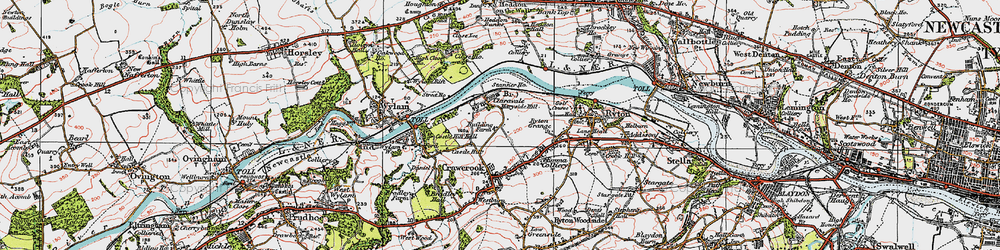 Old map of Clara Vale in 1925