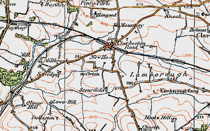 Old map of Clarbeston Road in 1922