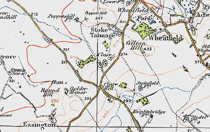 Old map of Clare in 1919