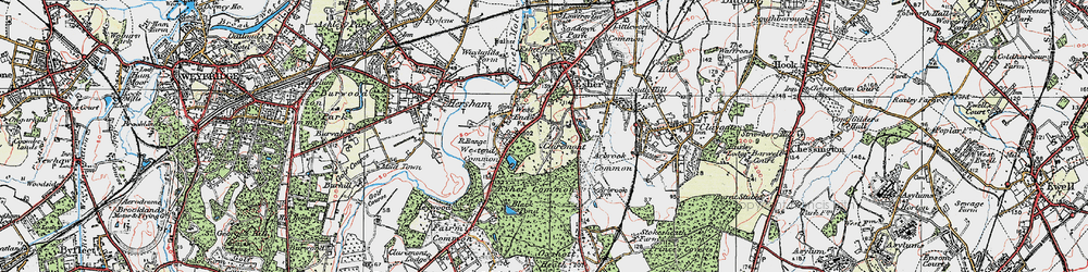 Old map of Claremont Park in 1920