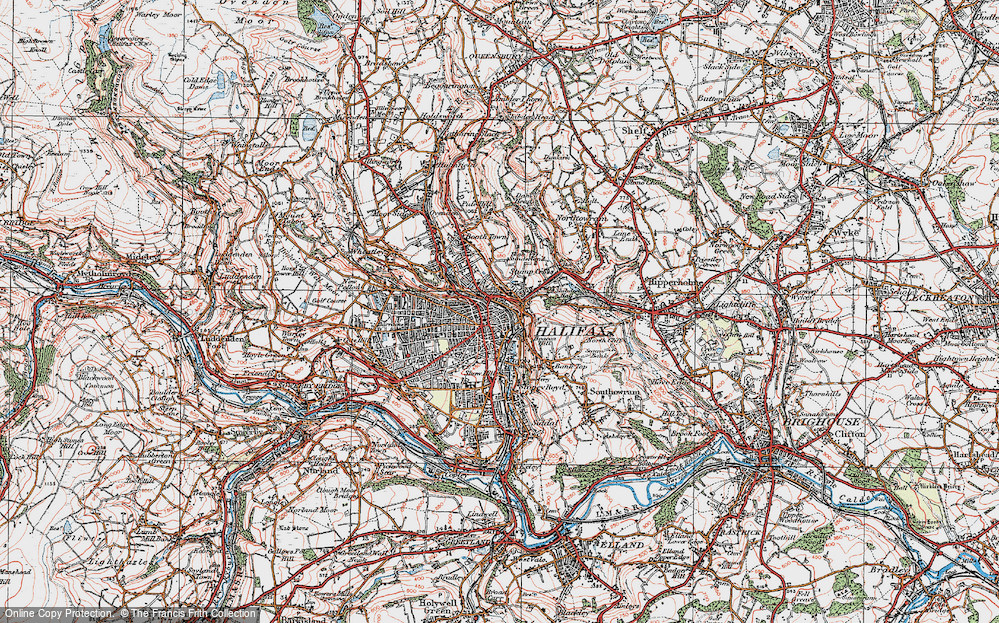 Old Map of Claremount, 1925 in 1925