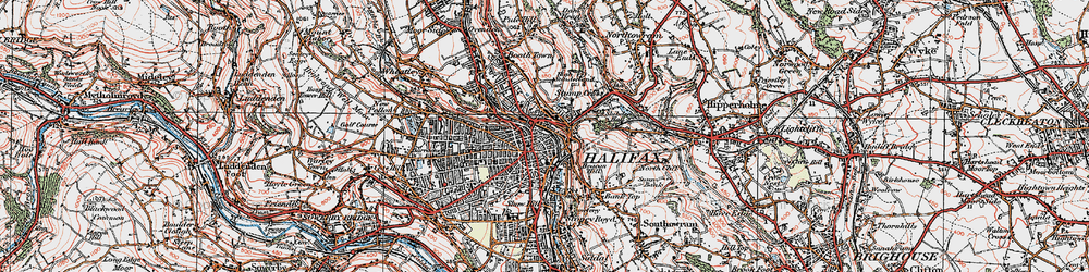 Old map of Claremount in 1925