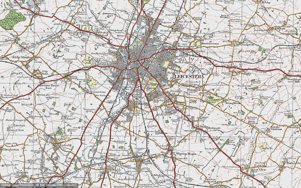 Old Map of Clarendon Park, 1921 in 1921