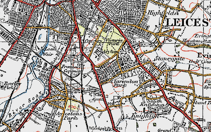 Old map of Clarendon Park in 1921