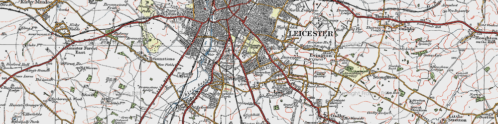 Old map of Clarendon Park in 1921