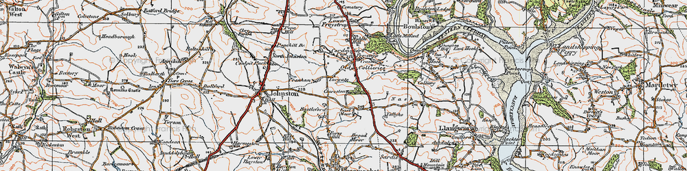 Old map of Clareston in 1922