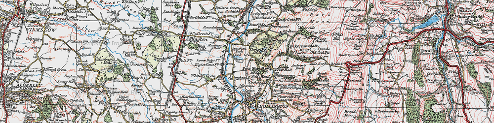 Old map of Lane Head in 1923