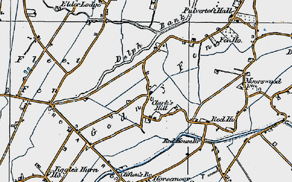 Old map of Clark's Hill in 1922