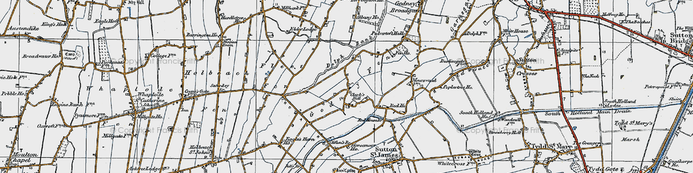 Old map of Clark's Hill in 1922