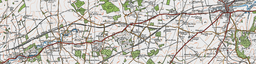Old map of Clarken Green in 1919