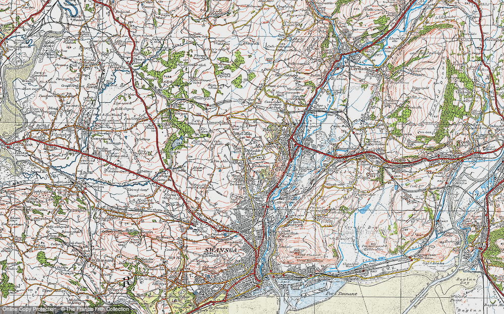 Old Map of Clase, 1923 in 1923