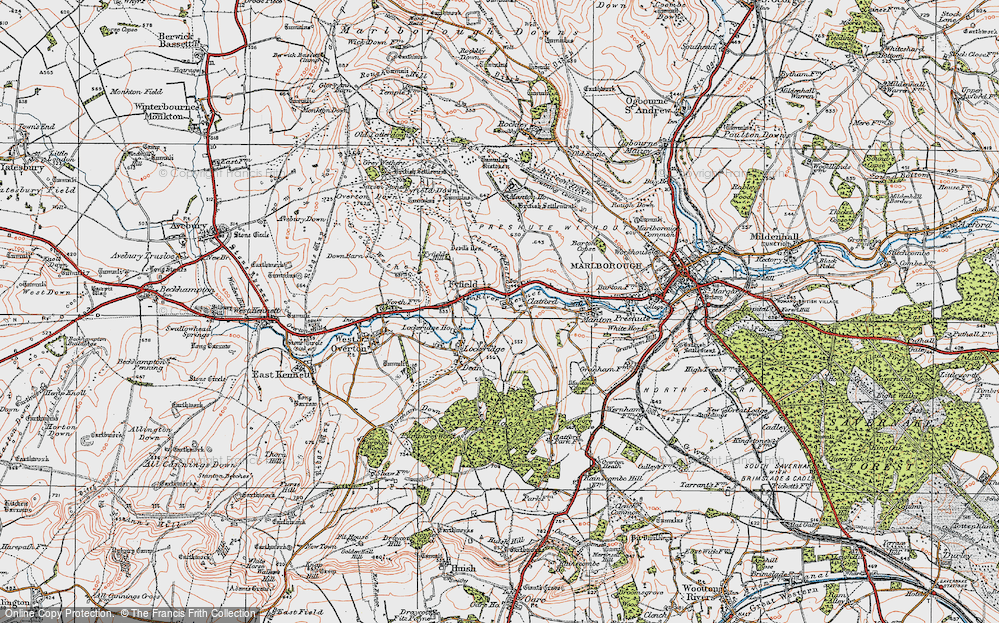 Old Map of Clatford, 1919 in 1919