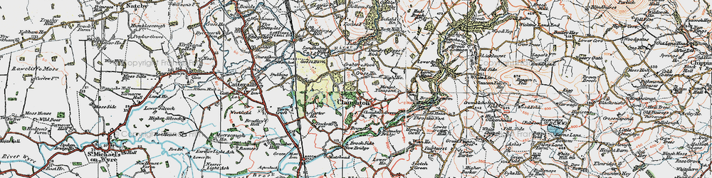 Old map of Brow Top in 1924