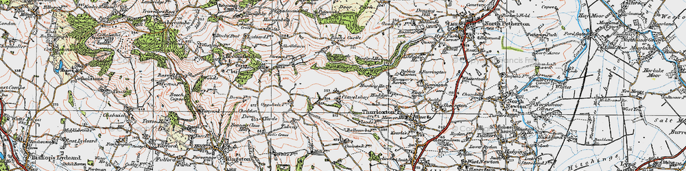 Old map of Yalway in 1919