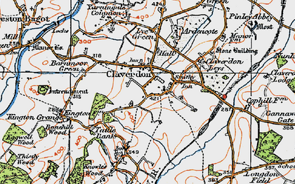 Old map of Claverdon in 1919
