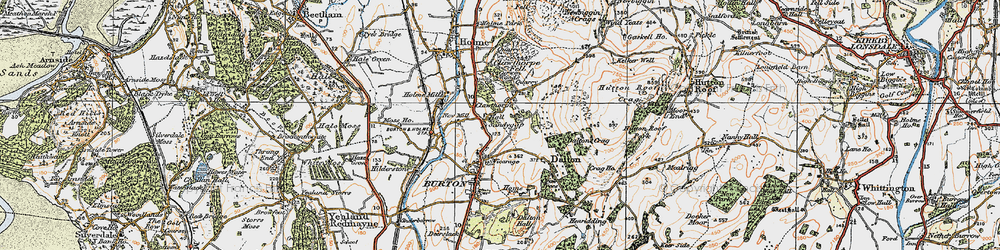 Old map of Clawthorpe in 1925