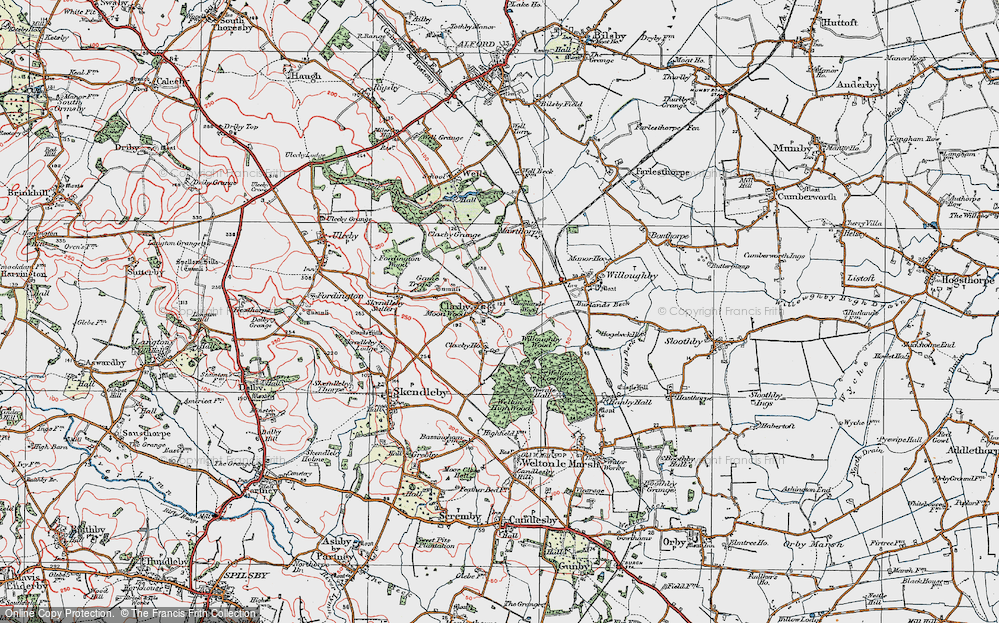Old Map of Claxby St Andrew, 1923 in 1923