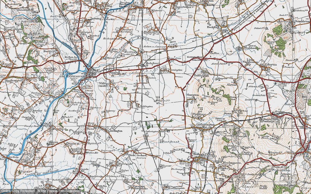 Old Map of Claydon, 1919 in 1919